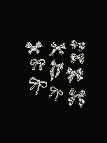 Set Charms Bow Nail Ornament