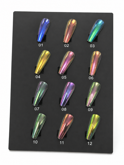 SET NAIL CHROME POWDER ( 12 colors/set)