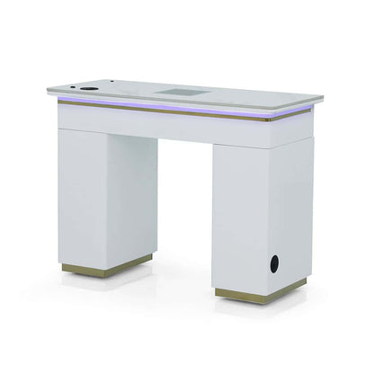 Luxury Manicure Table with LED Lighting - SINGLE TABLE