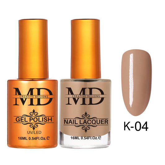 MD CREATIVE - K04 | 2 IN 1 Gel Polish & Lacquer