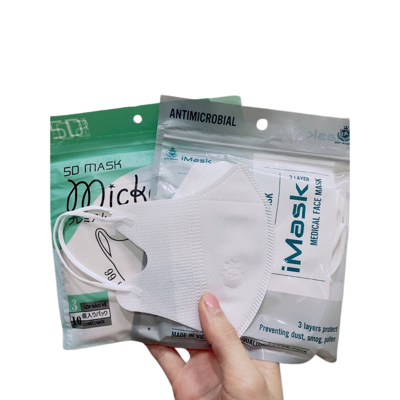 100 Pcs Disposable 5D Face Masks