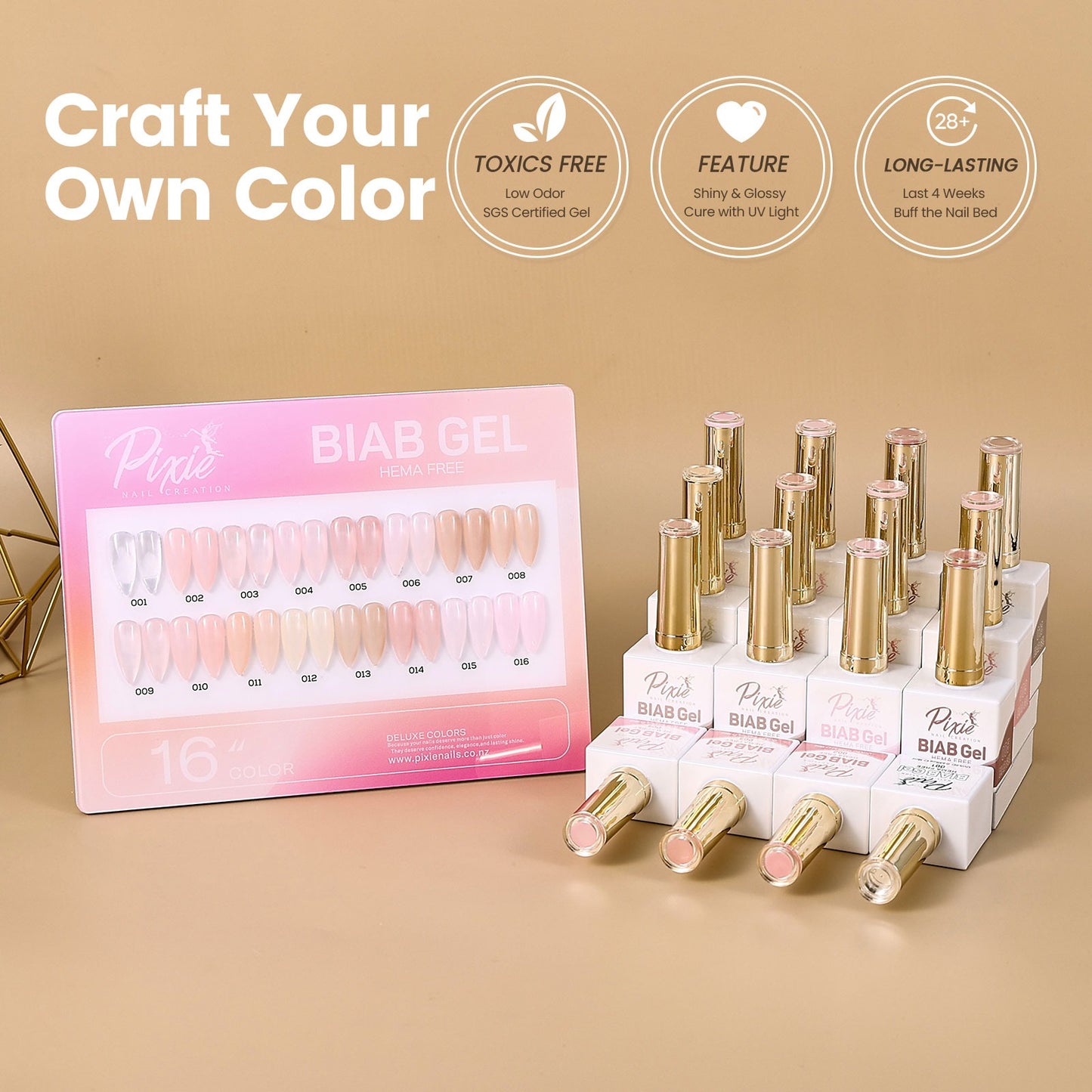 PIXIE | BIAB GEL HEMA FREE 18ML - BIAB #008