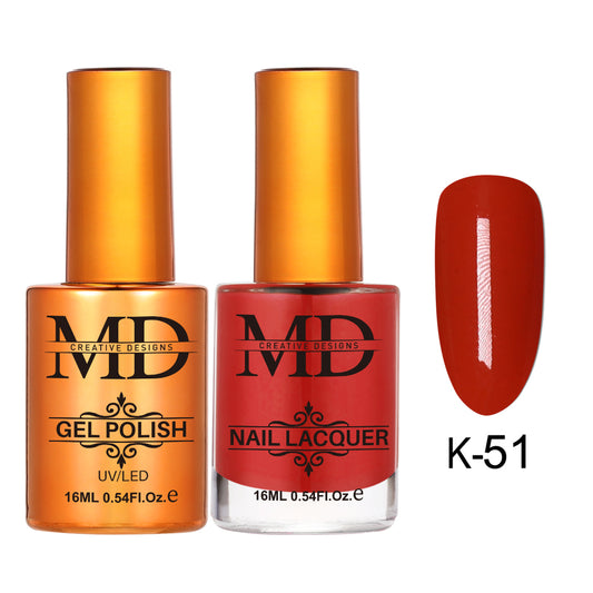 MD CREATIVE - K51 | 2 IN 1 Gel Polish & Lacquer