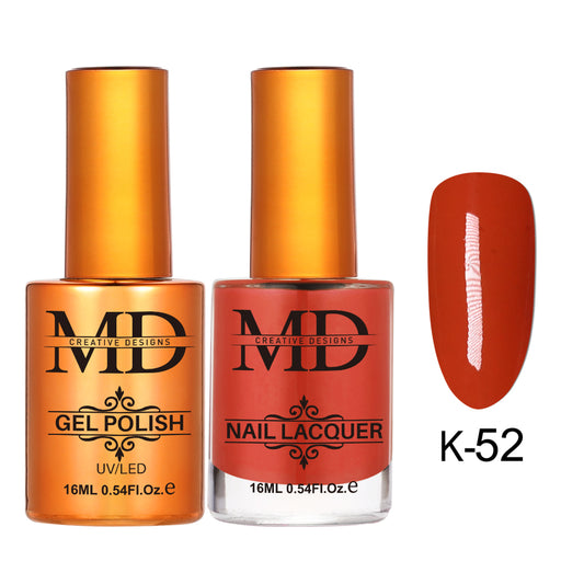 MD CREATIVE - K52 | 2 IN 1 Gel Polish & Lacquer