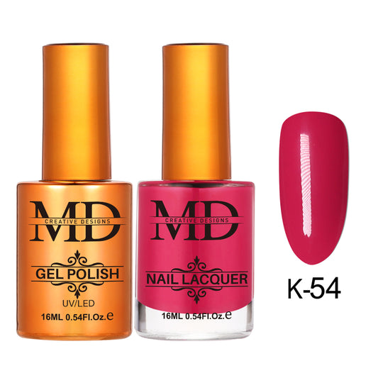 MD CREATIVE - K54 | 2 IN 1 Gel Polish & Lacquer