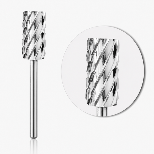 5X COARSE -  LARGE BARREL FLAT TOP NAIL BIT- SILVER