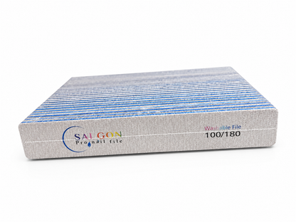Washable SG Premium Square Nail File ( 100/180)| 1 Piece