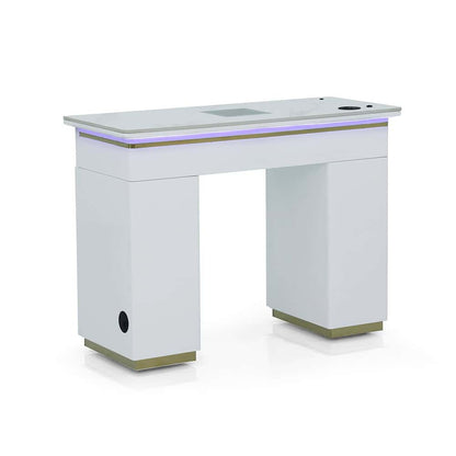 Luxury Manicure Table with LED Lighting - SINGLE TABLE