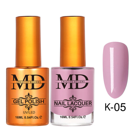MD CREATIVE - K05 | 2 IN 1 Gel Polish & Lacquer