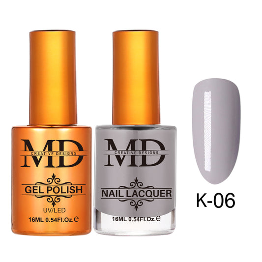 MD CREATIVE - K06 | 2 IN 1 Gel Polish & Lacquer