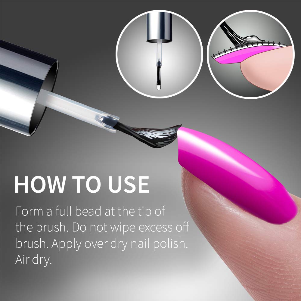 Seche Vite | Instant Gel Effect Top Coat 16oz Refill Kit - 16oz+ 4 free bottles 0.5oz