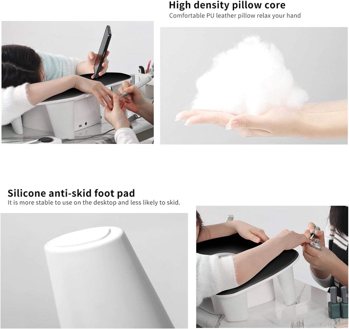Deluxe Ergonomic U Shape Nail Arm Rest