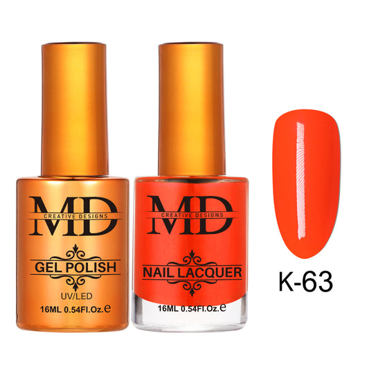 MD CREATIVE - K63 | 2 IN 1 Gel Polish & Lacquer