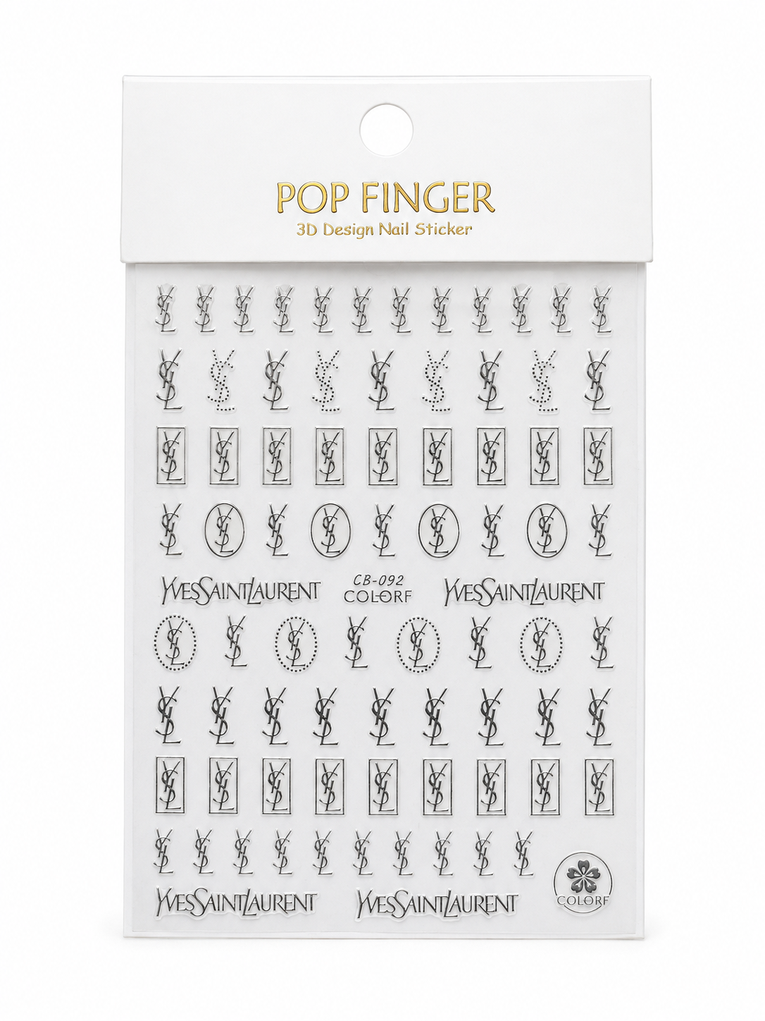 YSL NAILS STICKERS