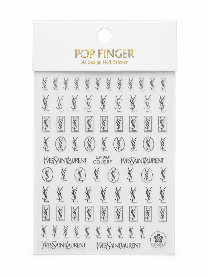 YSL NAILS STICKERS