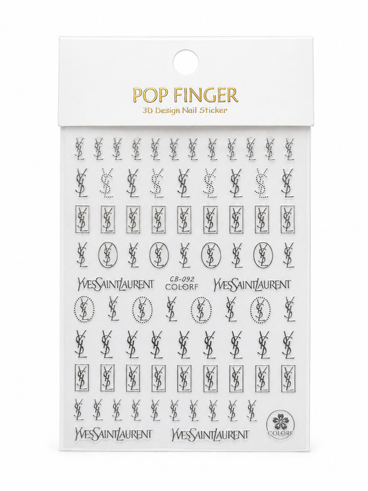 YSL NAILS STICKERS