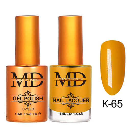 MD CREATIVE - K65 | 2 IN 1 Gel Polish & Lacquer