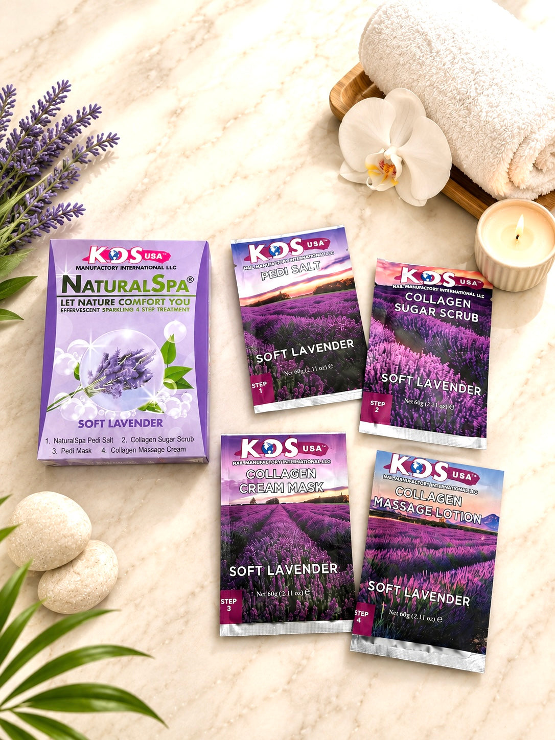 KDS Deluxe Pedi Spa 4 in 1 - Soft Lavender