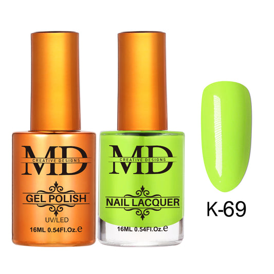 MD CREATIVE - K69 | 2 IN 1 Gel Polish & Lacquer