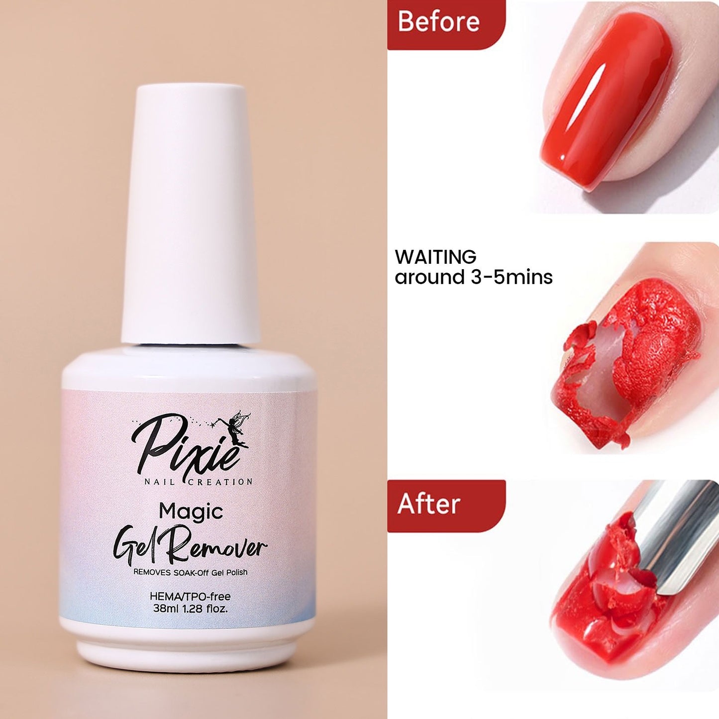 Magic Gel Nail Polish Remover - 38ml