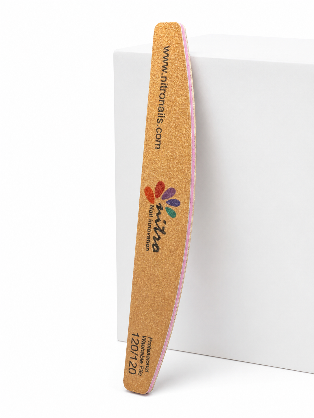Washable Premium Nitro Halfmoon Nail File ( 120/120)