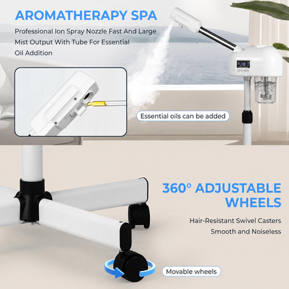 LCD Screen Professional Ozone Facial Steamer