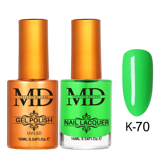 MD CREATIVE - K70 | 2 IN 1 Gel Polish & Lacquer