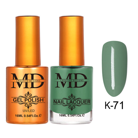 MD CREATIVE - K71 | 2 IN 1 Gel Polish & Lacquer