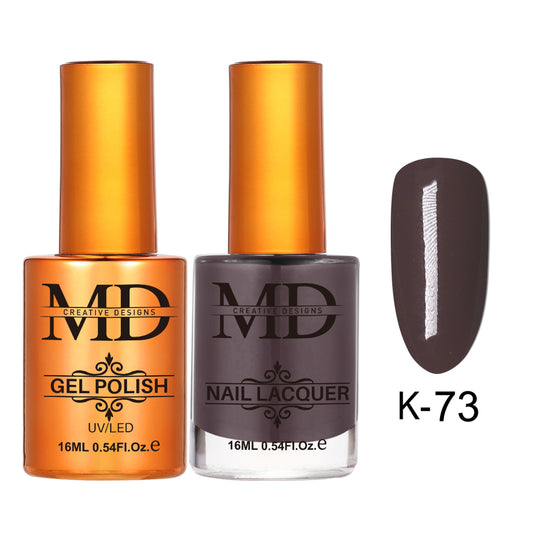 MD CREATIVE - K73 | 2 IN 1 Gel Polish & Lacquer