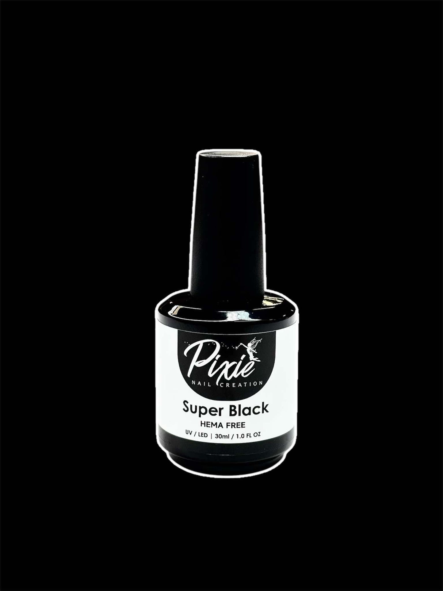 PIXIE | Super Black Gel Polish - HEMA Free 30ML