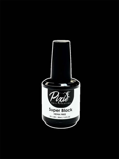 PIXIE | Super Black Gel Polish - HEMA Free 30ML