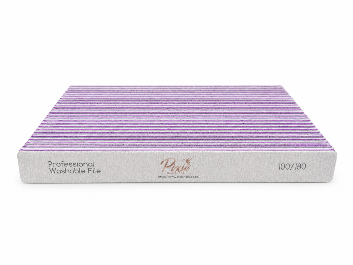 Washable Premium Square Zebra Nail File ( 80/100)