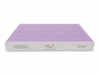 Washable Premium Square Zebra Nail File ( 80/100)