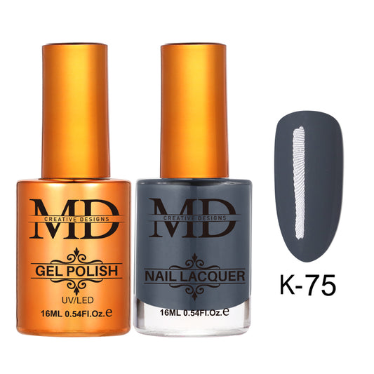 MD CREATIVE - K75 | 2 IN 1 Gel Polish & Lacquer