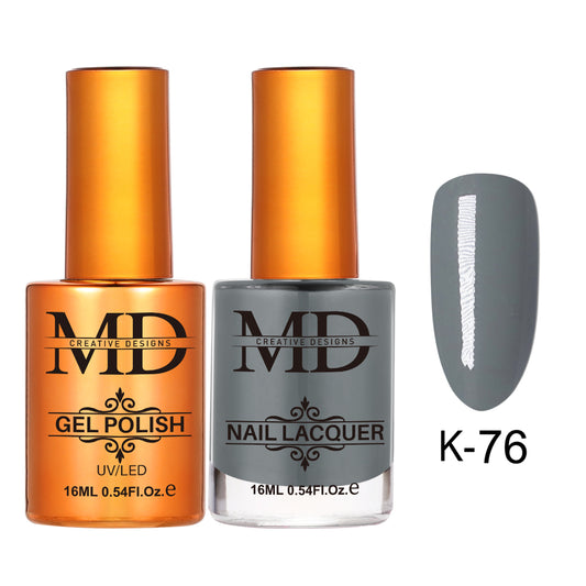 MD CREATIVE - K76 | 2 IN 1 Gel Polish & Lacquer