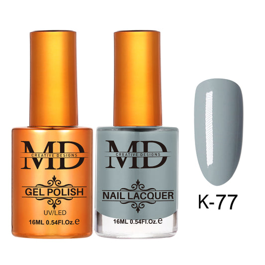 MD CREATIVE - K77 | 2 IN 1 Gel Polish & Lacquer