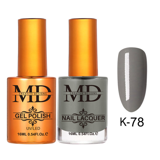 MD CREATIVE - K78 | 2 IN 1 Gel Polish & Lacquer