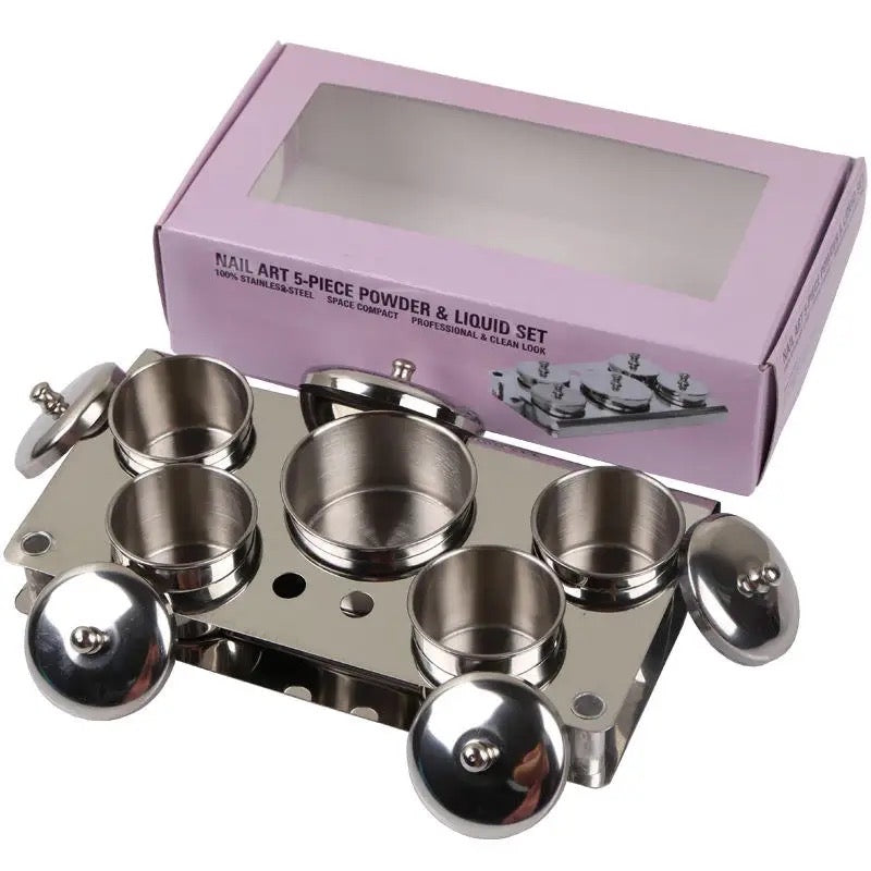 Acrylic Powder & Liquid Holder ( 5pcs/set)