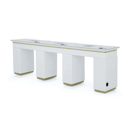 Luxury Manicure Table with LED Lighting - TRIPLE TABLE