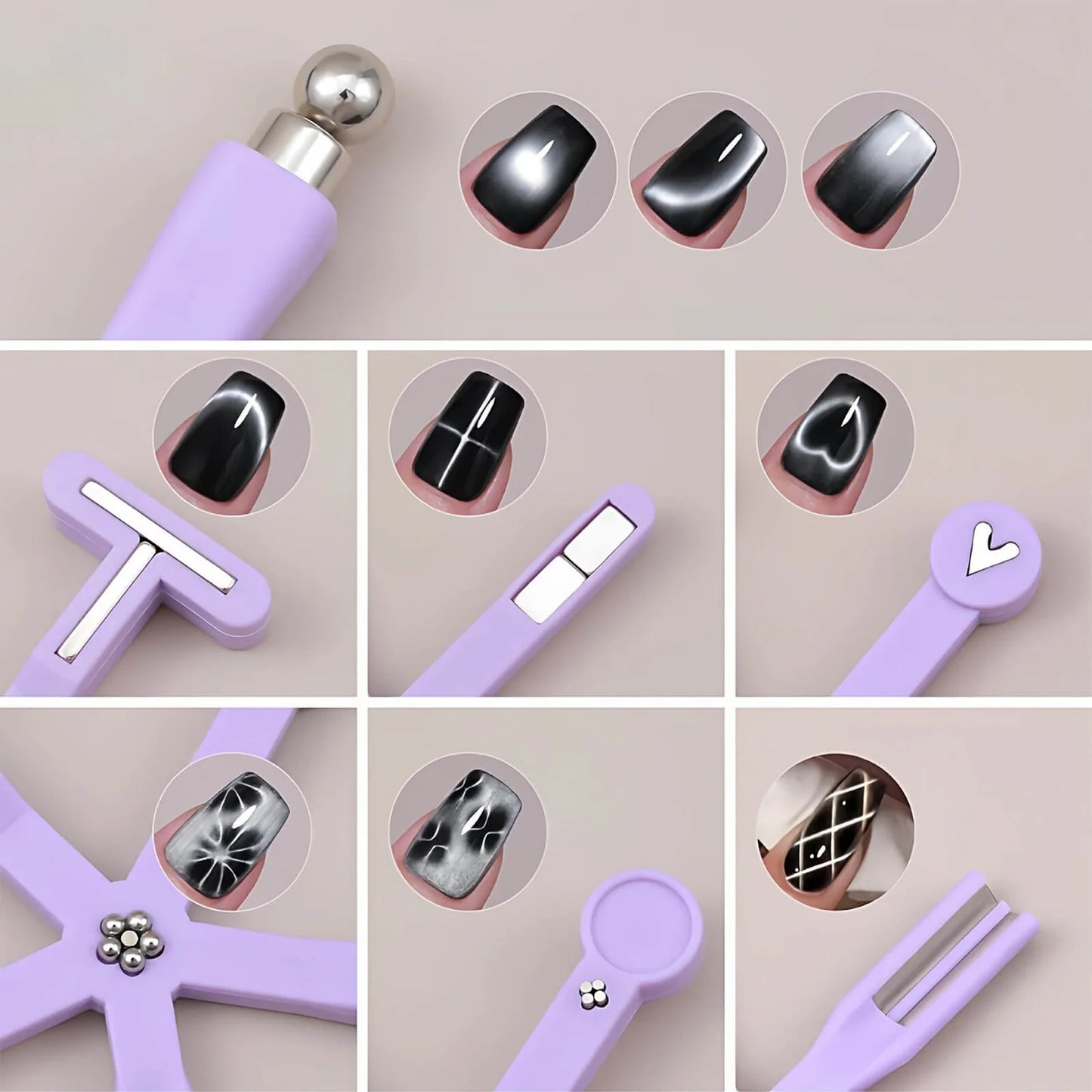 8 in 1 Multifunction Cat Eye Magnet Stick