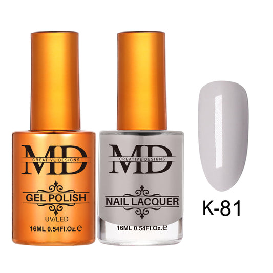 MD CREATIVE - K81 | 2 IN 1 Gel Polish & Lacquer