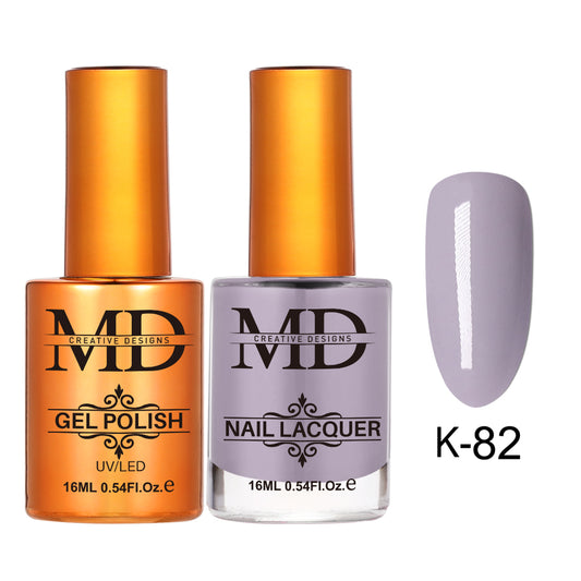 MD CREATIVE - K82 | 2 IN 1 Gel Polish & Lacquer