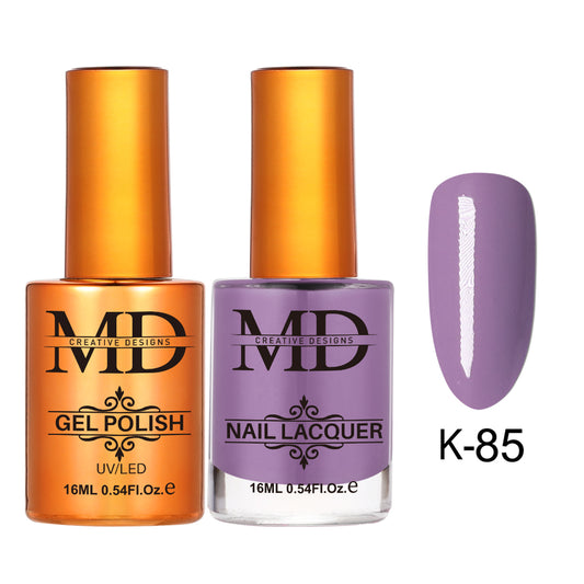 MD CREATIVE - K85 | 2 IN 1 Gel Polish & Lacquer