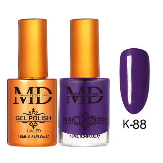 MD CREATIVE - K88 | 2 IN 1 Gel Polish & Lacquer
