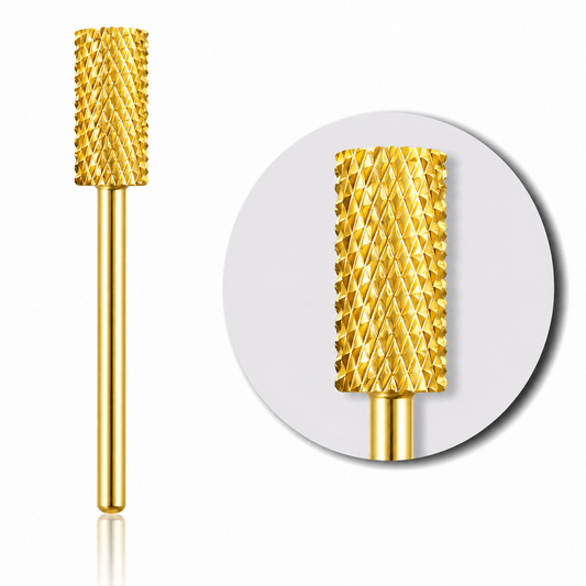 COARSE -GOLD V2-  LARGE BARREL FLAT TOP NAIL BIT