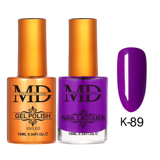 MD CREATIVE - K89 | 2 IN 1 Gel Polish & Lacquer