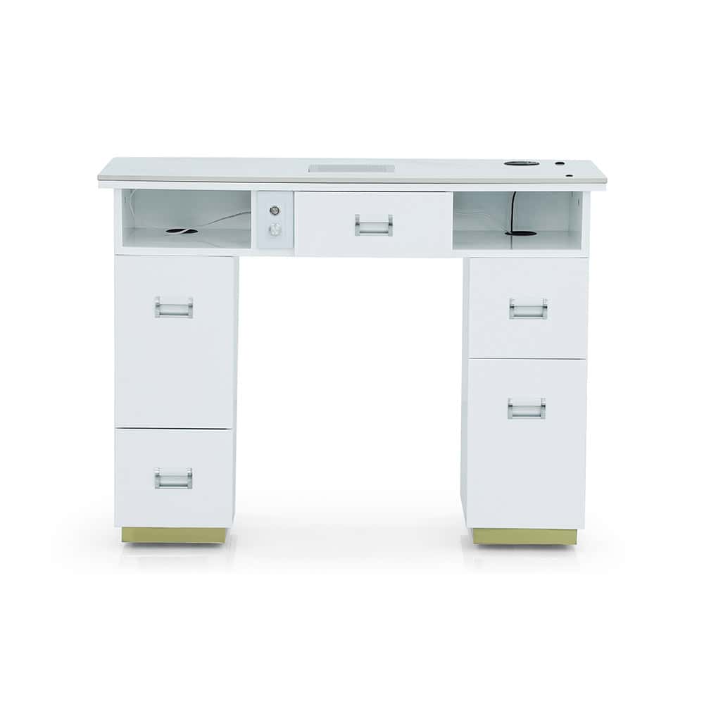 Luxury Manicure Table with LED Lighting - SINGLE TABLE