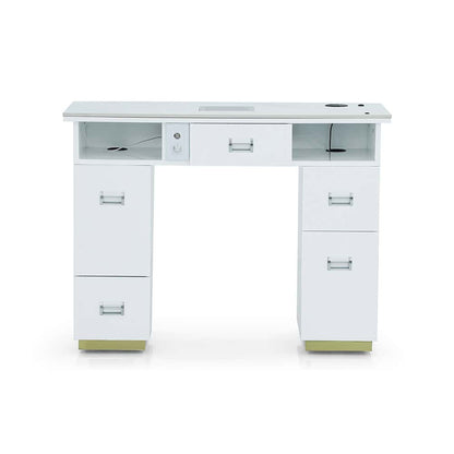 Luxury Manicure Table with LED Lighting - SINGLE TABLE