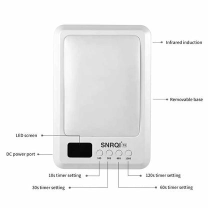 SNRQI T8 - 2 in 1 Hand Pillow Nail Lamp