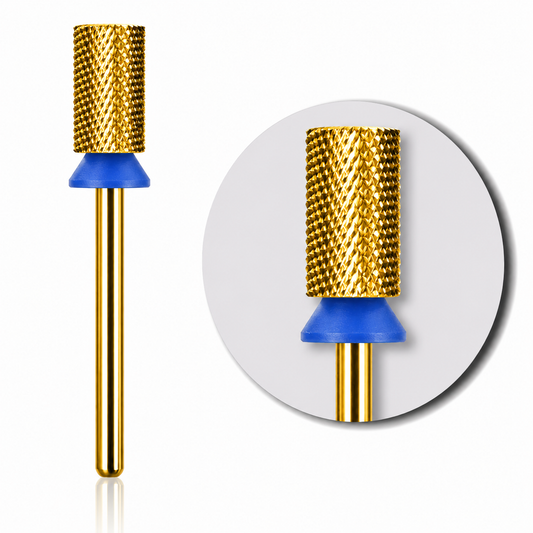MEDIUM -GOLD V1-  LARGE BARREL FLAT TOP NAIL BIT